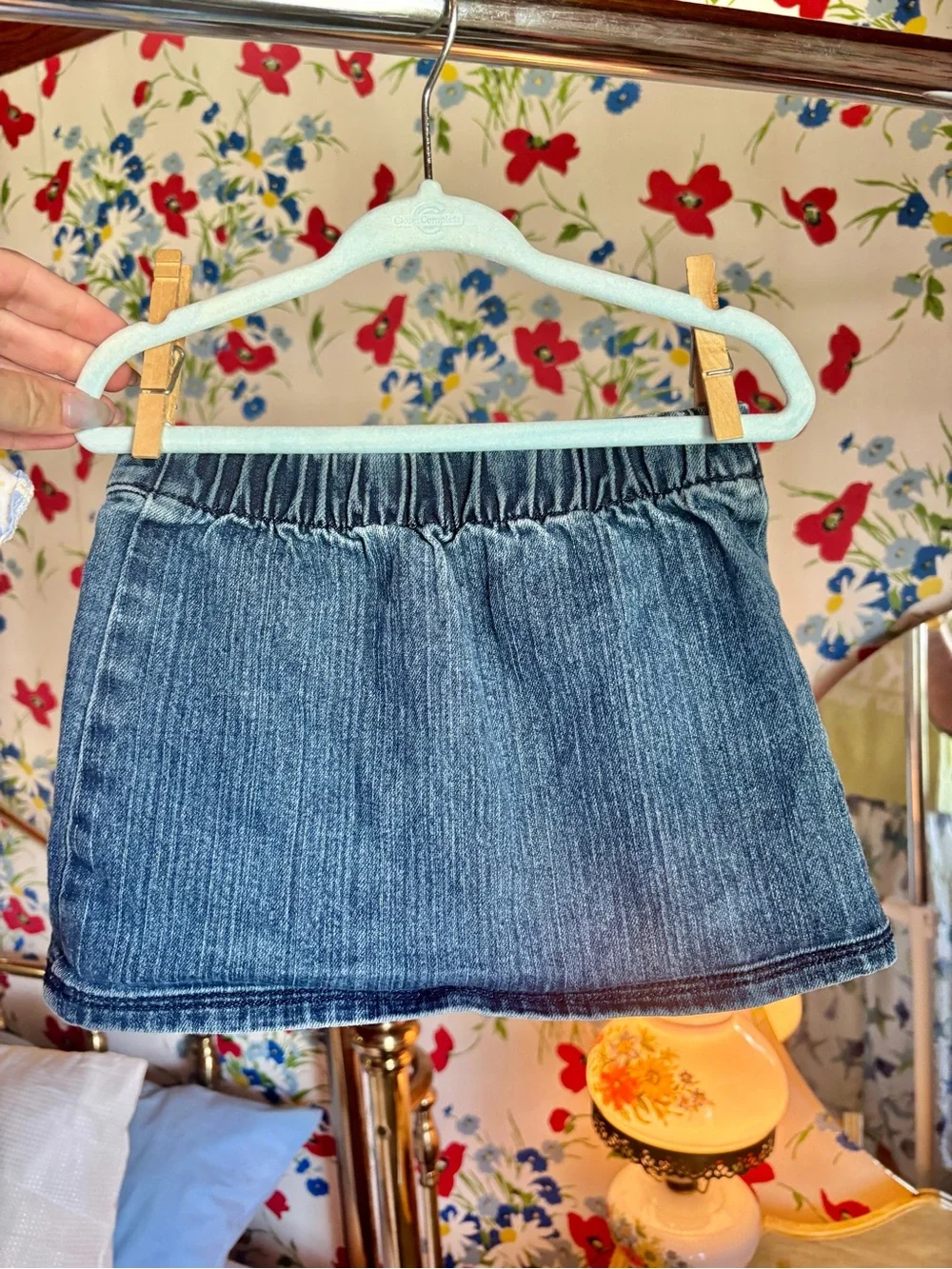 h&m old navy girls 2t 3t amalfi coast graphic tee denim skirt outfit set